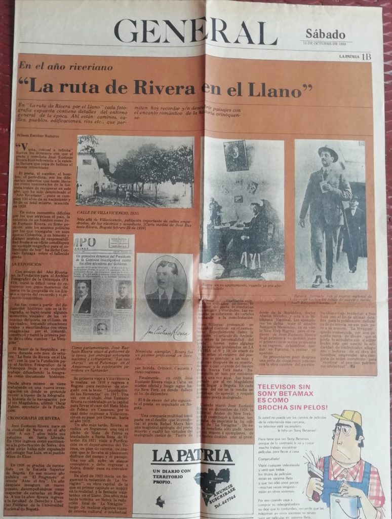 La ruta de rivera en el llano