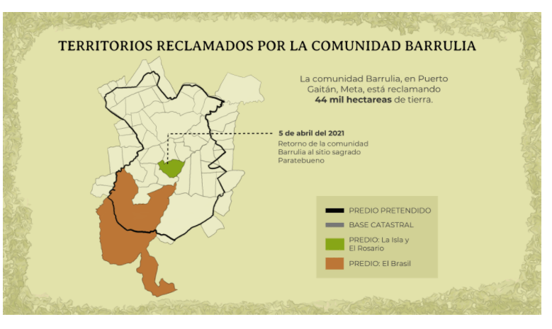 Mapa Barrulia sikuani