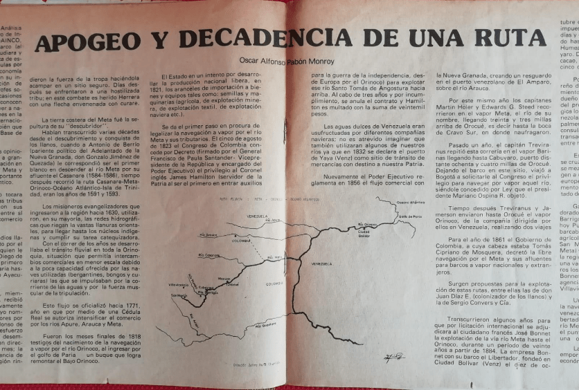 Apogeo y decadencia de internacional ruta fluvial